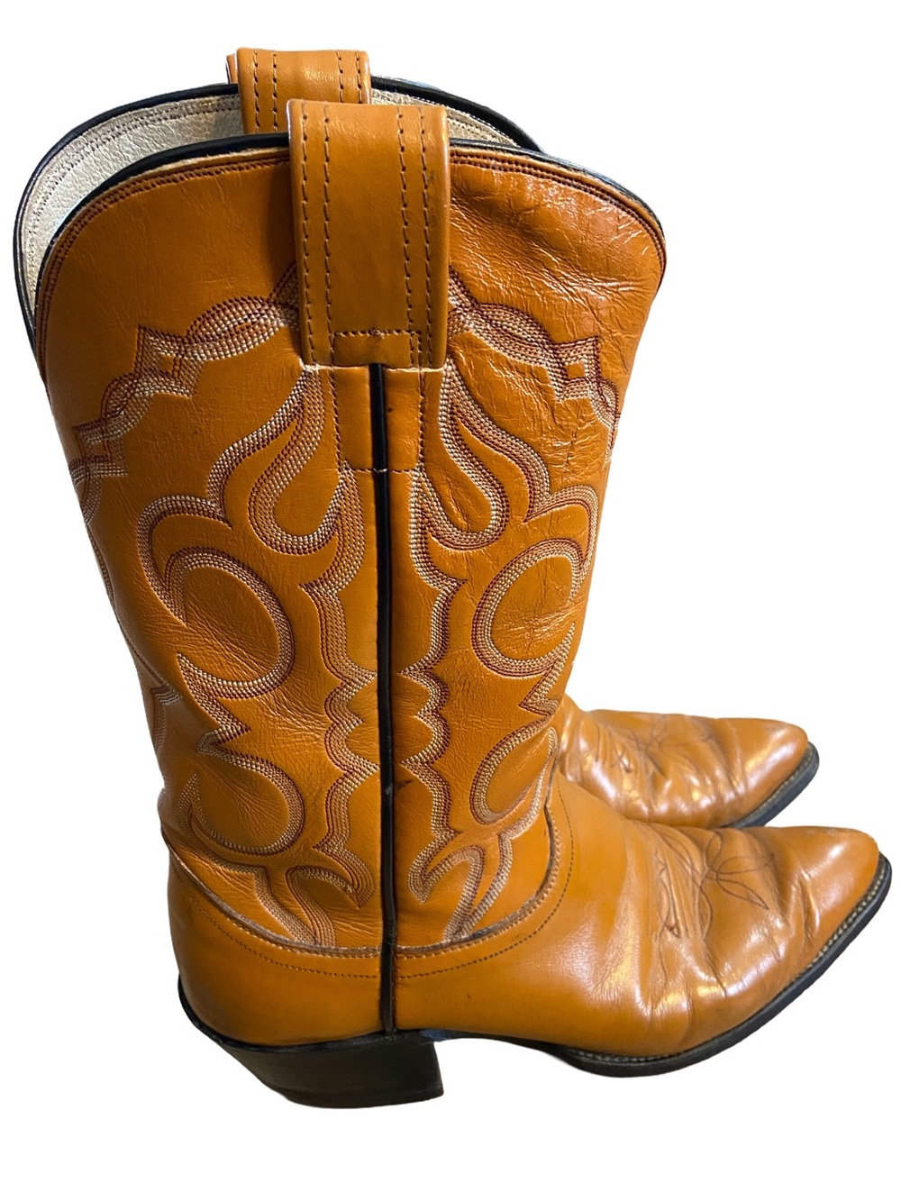 Olathe Boot Company Vintage Leather Cowboy Boots